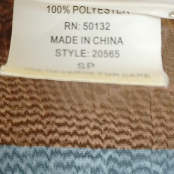 BonWorth Patterned 2 piece Patterned Shirt Blouse Set Size SP - Picture 11 of 12